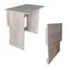 Flip n Flat Folding Desk 80x50 cm - Rustic Wood