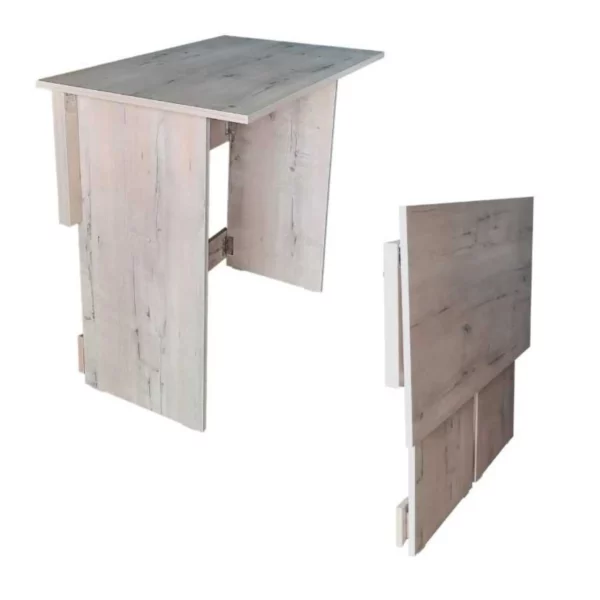 Flip n Flat Folding Desk 80x50 cm - Rustic Wood
