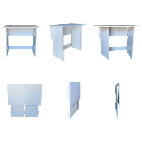 Flip n Flat Folding Desk 80x50 cm - White