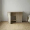 Flip n Flat Folding Desk 80x50 cm Half Open - Rustic Wood
