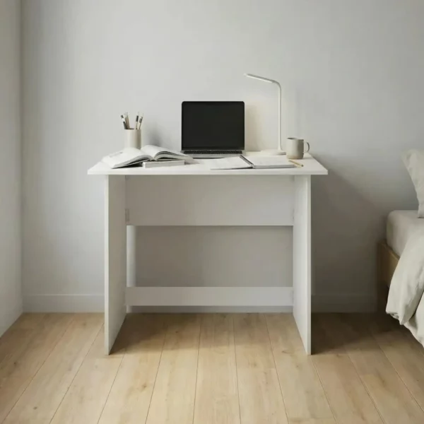 Flip n Flat Folding Desk 80x50 cm - White fully opened