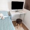 Flip n Flat Folding Desk 80x50 cm - White fully opened