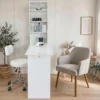 Fold Up Wall Mounted Nail Tech Workstation White