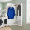 Folding Wall Mounted Ironing Board Cupboard In Laundry Room