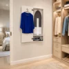 Folding Wall Mounted Ironing Board Cupboard In Walk In Cupboard