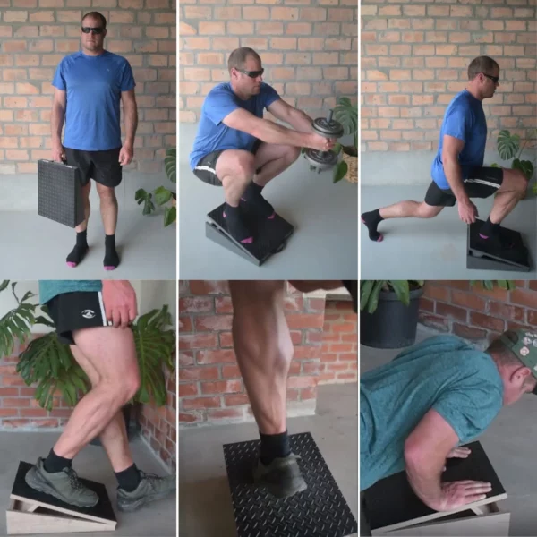 SpaceSaver Ergo Adjustable Footrest & Exercise Slantboard - Excercises