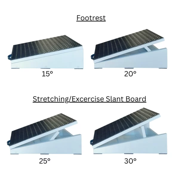 SpaceSave Ergo Adjustable Footrest & Exercise Slantboard - Settings