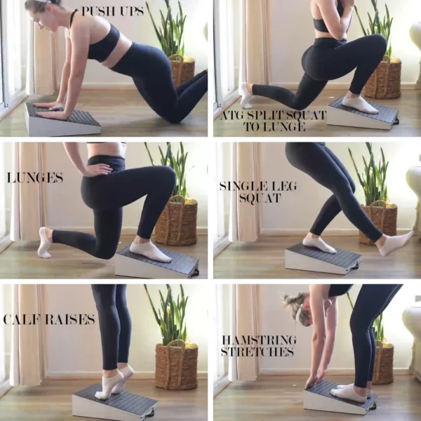SpaceSave Ergo Adjustable Footrest & Exercise Slantboard - Excercises