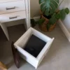 Ottoman chair with removable padded top and internal storage