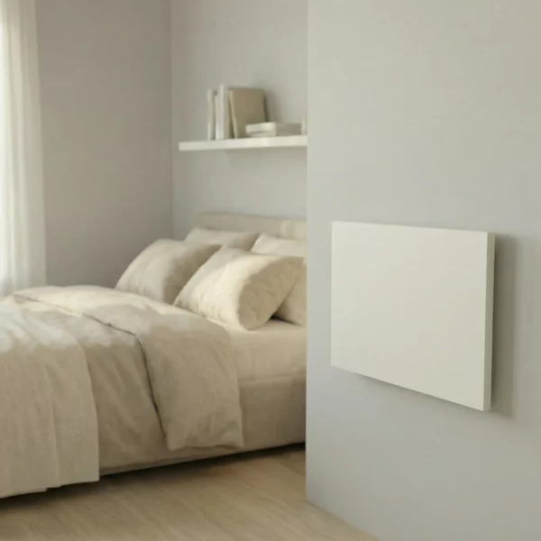 EEZY fold down floating wall mounted desk table in white