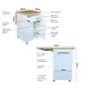 Small Kitchen Island On Wheels With Shelves - Dimensions