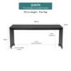 bedbridge rolling over bed desk queen 75cm flat midnight dimensions