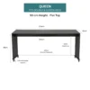 bedbridge rolling over bed desk queen 90cm flat midnight dimensions