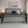 Mobile over-bed workstation for work from home bedroom setup