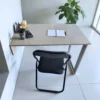 SpaceSave Fold Up Wall Mounted Desk With Blackboard - Folded Down