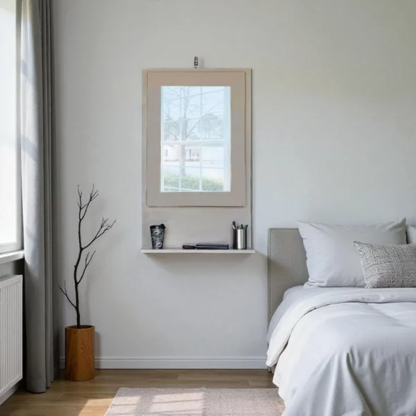 Fold Up Wall Mounted Desk - Desert Taupe