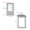 Fold Up Wall Mounted Desk - Measurements