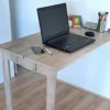 SpaceSave Fold Up Wall Mounted Desk - Rustic Wood
