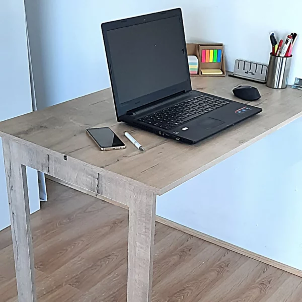 SpaceSave Fold Up Wall Mounted Desk - Rustic Wood