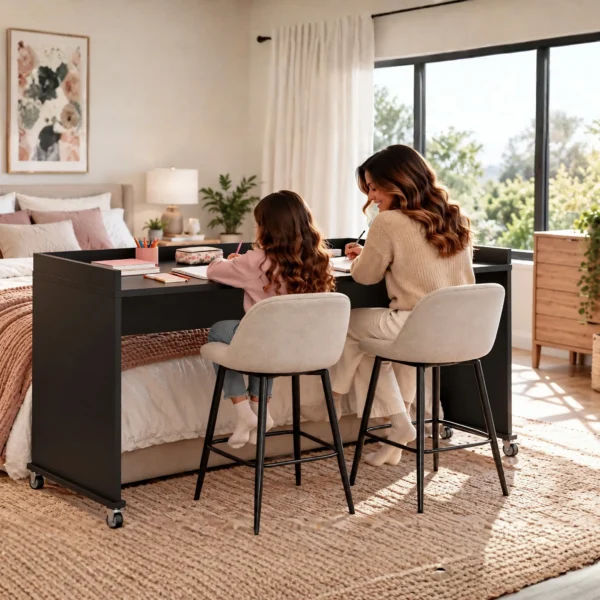 bedbridge rolling over bed desk king 90cm homework mom and daughter midnight