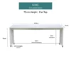 bedbridge rolling over bed desk king with wheels white