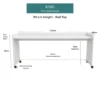 bedbridge rolling over bed desk king with wheels white