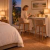 bedbridge rolling over bed desk queen flat top white